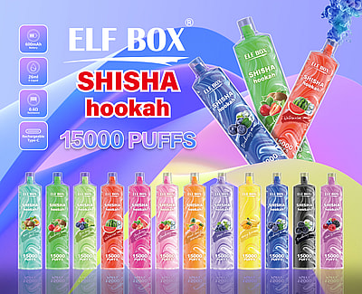 ELF BOX LS 15000 15k Puffs Disposable Vape Many Nicotine Tastes Rechargeable E Cigarette Wholesale