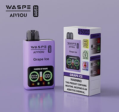 WASPE 25000 25K Puffs Einweg-Vape 0% 2% 3% 5% Nikotin 10Tastes LED-Anzeige Fabrik direkt