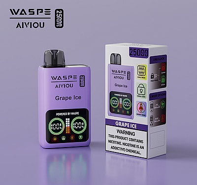 WASPE 25000 25K Puffs Disposable Vape 0% 2% 3% 5% Nicotine 10Tastes LED Display Factory Direct