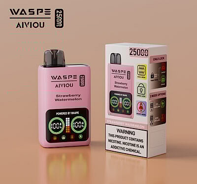 WASPE 25000 25K Puffs Einweg-Vape 0% 2% 3% 5% Nikotin 10Tastes LED-Anzeige Fabrik direkt