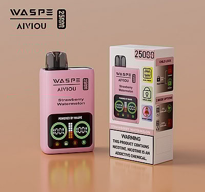 WASPE 25000 25K Puffs Disposable Vape 0% 2% 3% 5% Nicotine 10Tastes LED Display Factory Direct