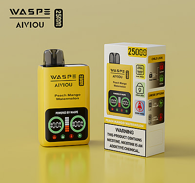 WASPE 25000 25K Puffs Disposable Vape 0% 2% 3% 5% Nicotine 10Tastes LED Display Factory Direct