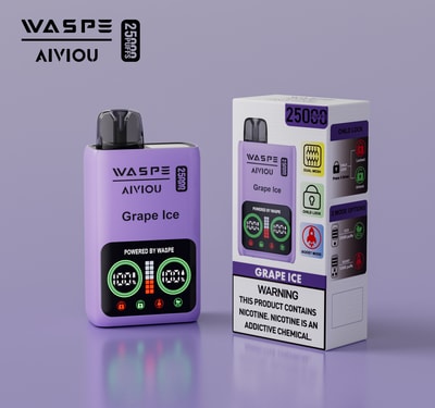WASPE 25000 25K Puffs Disposable Vape 0% 2% 3% 5% Nicotine 10Tastes LED Display Factory Direct
