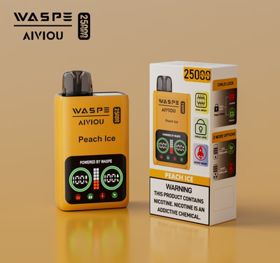 WASPE 25000 25K Puffs Disposable Vape 0% 2% 3% 5% Nicotine 10Tastes LED Display Factory Direct