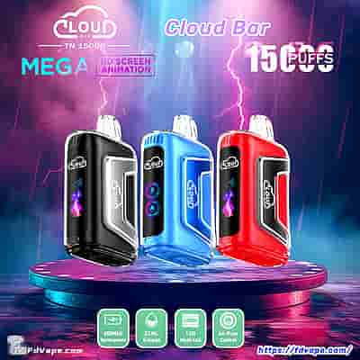 Cloud Bar 15000 15k Puffs Einweg-Vape - Hochleistungs-Einweg-Vape-Gerät mit 15000 Zügen