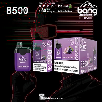 Vape monouso originale Bang DE 8500 Puffs all'ingrosso - Dispositivo di svapo monouso ad alta capacità