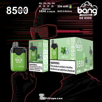 Vape monouso originale Bang DE 8500 Puffs all'ingrosso - Dispositivo di svapo monouso ad alta capacità