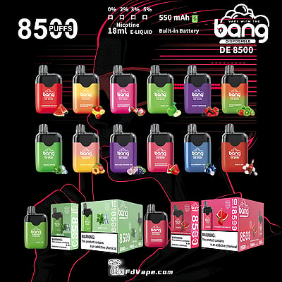 Original Wholesale Bang DE 8500 Puffs Disposable Vape - High-capacity disposable vaping device