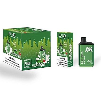 Original gros ELF BOX 5500 Puffs Vape jetable - Dispositif de vapotage jetable haute capacité