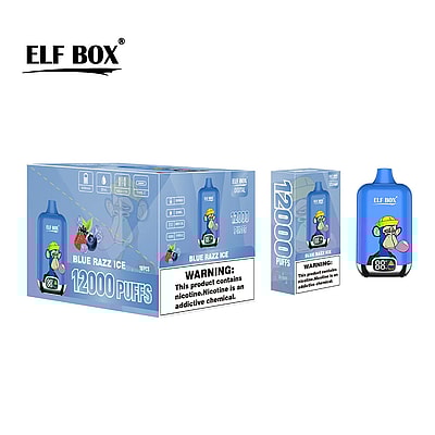 Original Wholesale ELF Box Digital 12000 Puffs Disposable Vape - High-capacity disposable vaping device with digital display