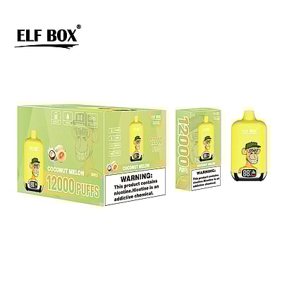 Original Wholesale ELF Box Digital 12000 Puffs Disposable Vape - High-capacity disposable vaping device with digital display
