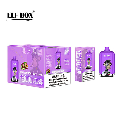 Original Wholesale ELF Box Digital 12000 Puffs Disposable Vape - High-capacity disposable vaping device with digital display