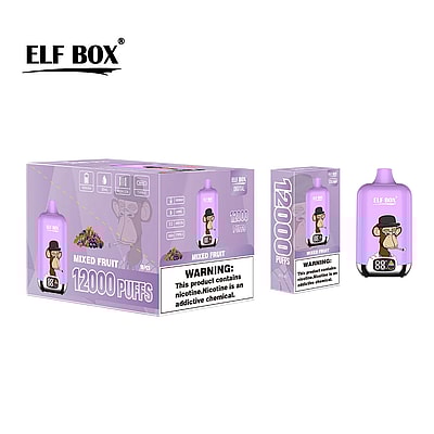 Original Wholesale ELF Box Digital 12000 Puffs Disposable Vape - High-capacity disposable vaping device with digital display