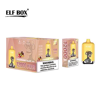 Original Wholesale ELF Box Digital 12000 Puffs Disposable Vape - High-capacity disposable vaping device with digital display