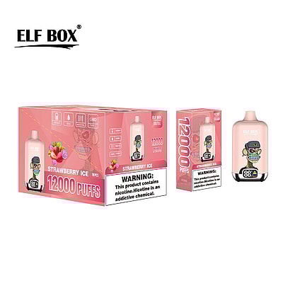 Original Wholesale ELF Box Digital 12000 Puffs Disposable Vape - High-capacity disposable vaping device with digital display