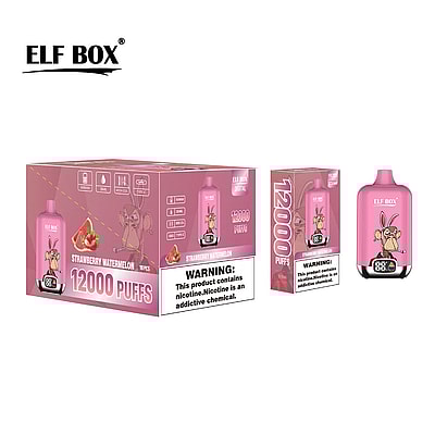 Original Wholesale ELF Box Digital 12000 Puffs Disposable Vape - High-capacity disposable vaping device with digital display