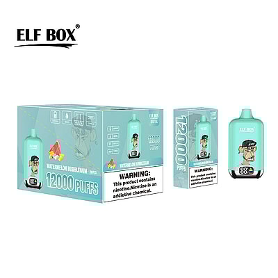 Original Wholesale ELF Box Digital 12000 Puffs Disposable Vape - High-capacity disposable vaping device with digital display