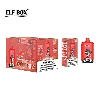 Original Wholesale ELF Box Digital 12000 Puffs Disposable Vape - High-capacity disposable vaping device with digital display