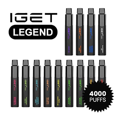 IGET Legend 5% Nicotine Disposable Vape 4000 Puff
