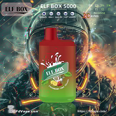 Original Wholesale ELF BOX 5000 Puffs Disposable Vape - High-capacity disposable vaping device