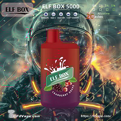Original Wholesale ELF BOX 5000 Puffs Disposable Vape - High-capacity disposable vaping device