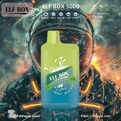 Original Wholesale ELF BOX 5000 Puffs Disposable Vape - High-capacity disposable vaping device