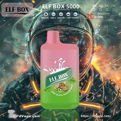 Original Wholesale ELF BOX 5000 Puffs Disposable Vape - High-capacity disposable vaping device