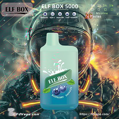 Original Wholesale ELF BOX 5000 Puffs Disposable Vape - High-capacity disposable vaping device