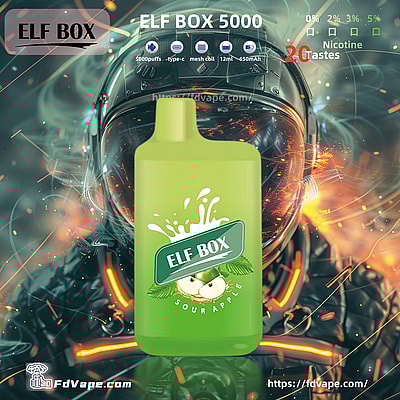 Original Wholesale ELF BOX 5000 Puffs Disposable Vape - High-capacity disposable vaping device