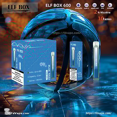 riginal Wholesale ELF BOX 600 Puffs Disposable Vape - Compact disposable vaping device