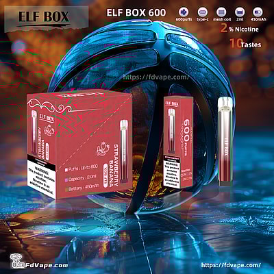 riginal Wholesale ELF BOX 600 Puffs Disposable Vape - Compact disposable vaping device