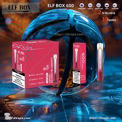 riginal Wholesale ELF BOX 600 Puffs Disposable Vape - Compact disposable vaping device