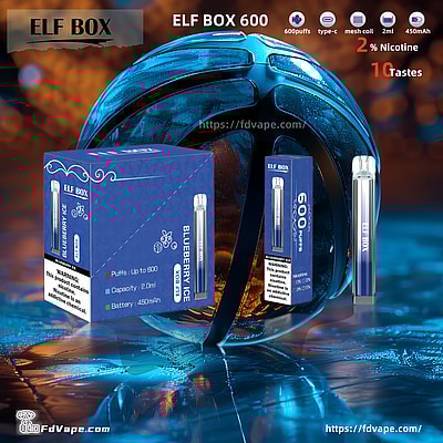 riginal Wholesale ELF BOX 600 Puffs Disposable Vape - Compact disposable vaping device