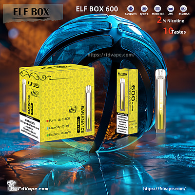 riginal Wholesale ELF BOX 600 Puffs Disposable Vape - Compact disposable vaping device