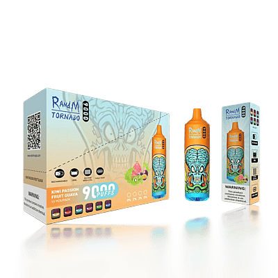 Original grossist RandM Tornado 9000 9k Puffs disponibel vape - högkapacitet engångs vaping enhet