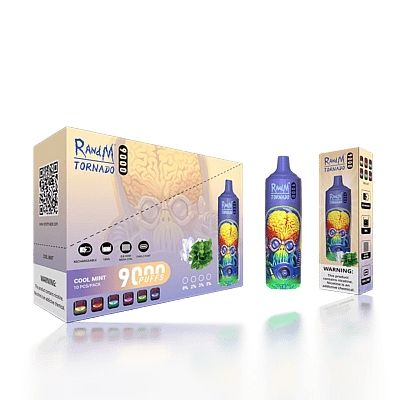 Original grossist RandM Tornado 9000 9k Puffs disponibel vape - högkapacitet engångs vaping enhet