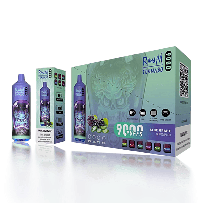 Original grossist RandM Tornado 9000 9k Puffs disponibel vape - högkapacitet engångs vaping enhet