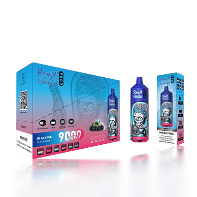 Original grossist RandM Tornado 9000 9k Puffs disponibel vape - högkapacitet engångs vaping enhet