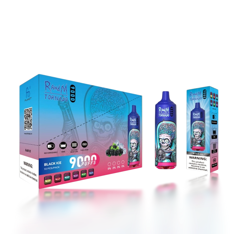 Originele groothandel RandM Tornado 9000 9k Puffs wegwerpvape - Wegwerpvape-apparaat met hoge capaciteit