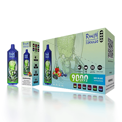 Originele groothandel RandM Tornado 9000 9k Puffs wegwerpvape - Wegwerpvape-apparaat met hoge capaciteit