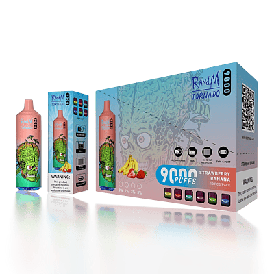 Original grossist RandM Tornado 9000 9k Puffs disponibel vape - högkapacitet engångs vaping enhet