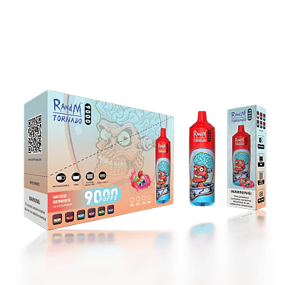 Original grossist RandM Tornado 9000 9k Puffs disponibel vape - högkapacitet engångs vaping enhet