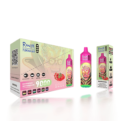 Original grossist RandM Tornado 9000 9k Puffs disponibel vape - högkapacitet engångs vaping enhet