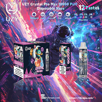 Original Wholesale UZY Crystal Pro Max 10000 Puff Disposable Vape