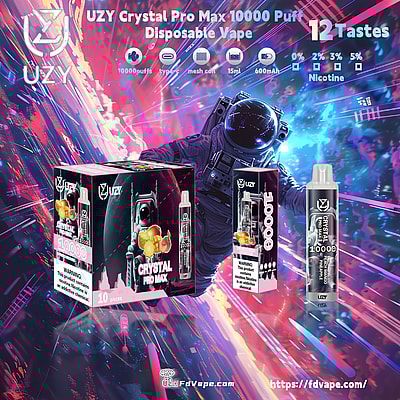 Original Wholesale UZY Crystal Pro Max 10000 Puff Disposable Vape