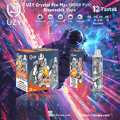 Original Wholesale UZY Crystal Pro Max 10000 Puff Disposable Vape