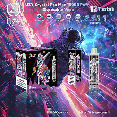 Original Wholesale UZY Crystal Pro Max 10000 Puff Disposable Vape