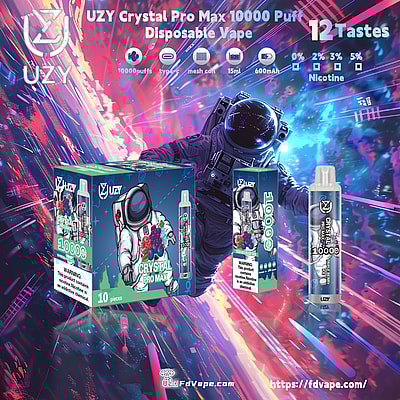 Original Wholesale UZY Crystal Pro Max 10000 Puff Disposable Vape