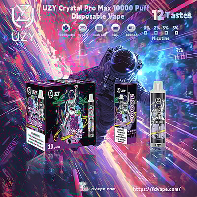 Original Wholesale UZY Crystal Pro Max 10000 Puff Disposable Vape