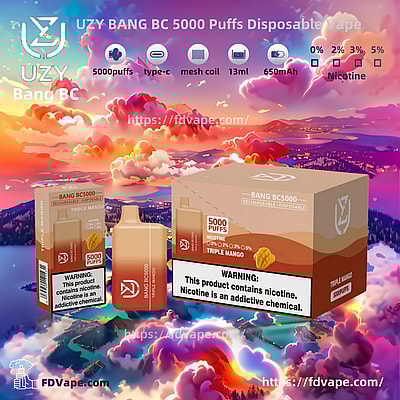 UZY BANG BC 5000 Puffs Disposable Vape - Einweg-Vape-Gerät mit hoher Kapazität